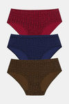 Rosaline Pure Cotton Full Coverage Leafy Life Brief (Pack of 3) — thumbnail 5